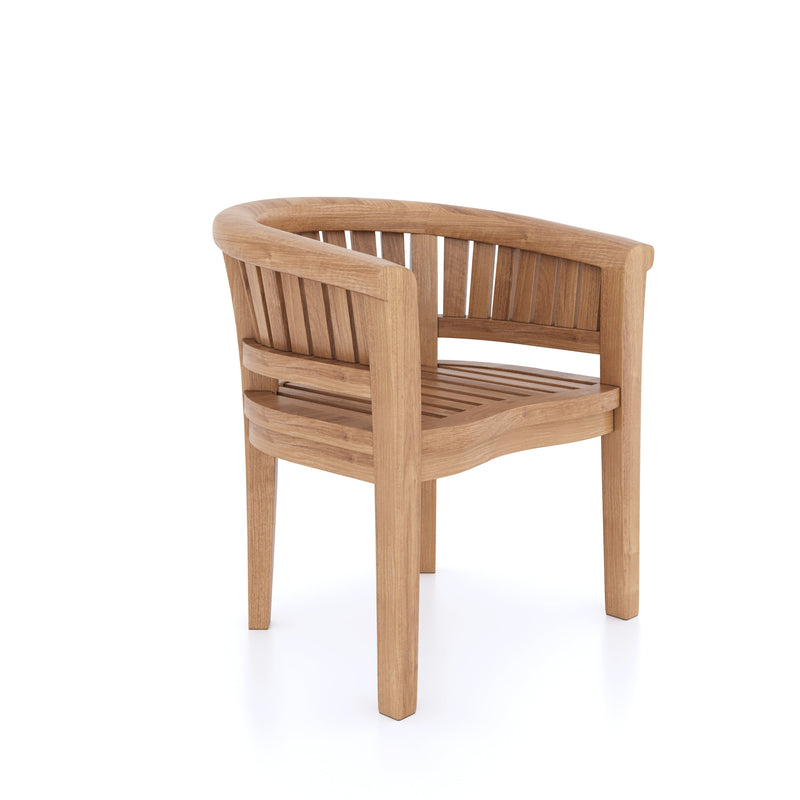 CLEARANCE Teak Garden Furniture Set Oval 2-3m Extending Table 4cm Top (8 San Francisco Chairs) Cushions included.