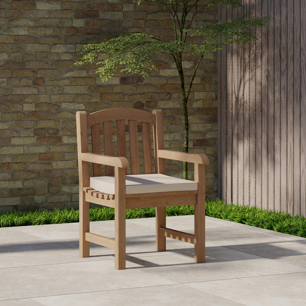 Warwick Teak Hardwood Armchair and Cushion.