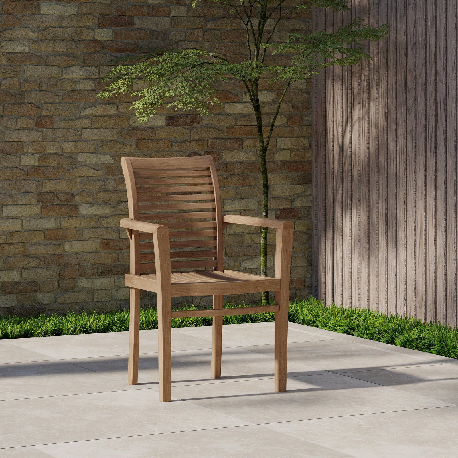 Oxford Stacking Chairs Set of 2 Luxus Home Garden